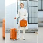 Somago 20-Inch Lightweight Carry-On Suitcase - Orange