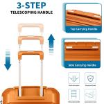 Somago 20-Inch Lightweight Carry-On Suitcase - Orange