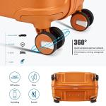 Somago 20-Inch Lightweight Carry-On Suitcase - Orange