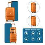 Somago 20-Inch Lightweight Carry-On Suitcase - Orange