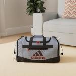 adidas Defender 4.0 Medium Duffel Bag - Grey/Red