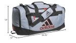 adidas Defender 4.0 Medium Duffel Bag - Grey/Red