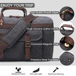 Waterproof Leather Canvas Duffle Bag for Travel