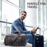 Waterproof Leather Canvas Duffle Bag for Travel