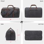 Waterproof Leather Canvas Duffle Bag for Travel
