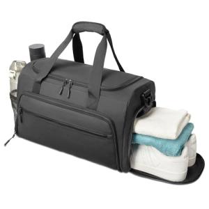 Water-Resistant Gym Bag with Shoe Compartment