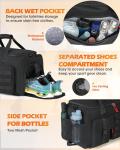 Men's 45L Sports Travel Duffel Bag with Compartments