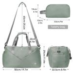 Ceneda 20" Lightweight Waterproof Gym Bag for Women