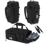 60L Durable Gym Duffel Bag with Shoe Compartment