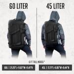 60L Durable Gym Duffel Bag with Shoe Compartment