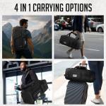 60L Durable Gym Duffel Bag with Shoe Compartment