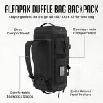 60L Durable Gym Duffel Bag with Shoe Compartment