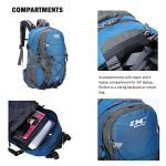 Diamond Candy Waterproof 40L Hiking Backpack, Blue