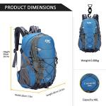 Diamond Candy Waterproof 40L Hiking Backpack, Blue
