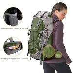 Loowoko 50L Waterproof Hiking Backpack with Rain Cover