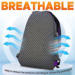 Water Resistant Small Hiking Backpack - Purple