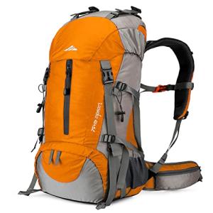Loowoko 50L Waterproof Hiking Backpack with Rain Cover
