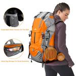 Loowoko 50L Waterproof Hiking Backpack with Rain Cover