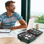 MATEIN Large Water Resistant Tech Organizer Case