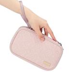 NISHEL Double Layer Travel Cord Organizer - Pink