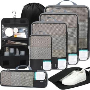 Expandable Packing Cubes Set - Travel Organizers