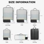 BAGAIL Lightweight Compression Packing Cubes Set, Black