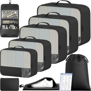 BAGAIL Packing Cubes Organizer Set for Travel