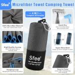 Sfee Quick-Dry Microfiber Travel Towels - 2 Pack