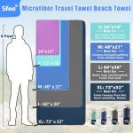 Sfee Quick-Dry Microfiber Travel Towels - 2 Pack