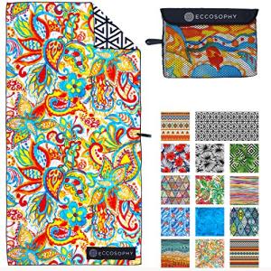 ECCOSOPHY Sand-Free Microfiber Beach Towel - Extra Large