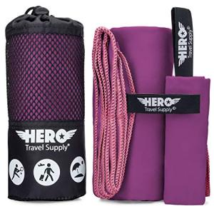 Hero Microfiber Towel for Camping, Beach, Gym