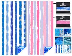 Oversized Sand-Free Quick-Dry Beach Towel for Travel