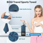 BOGI Quick-Dry Microfiber Travel Sports Towel