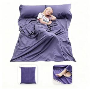 Compact Sleeping Bag Liner for Travel and Camping