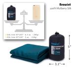 Browint Extra Wide Silk Sleeping Bag Liner