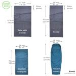 Browint Extra Wide Silk Sleeping Bag Liner