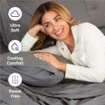 King Size 4 Piece Cooling Sheet Set - Dark Grey