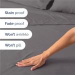 King Size 4 Piece Cooling Sheet Set - Dark Grey