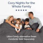 King Size 4 Piece Cooling Sheet Set - Dark Grey