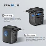 EPICKA Universal Travel Adapter with USB Ports