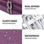 Lanola Purple Travel Cable Organizer Bag