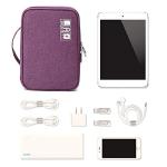 Lanola Purple Travel Cable Organizer Bag