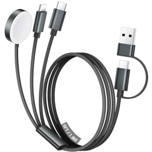 Temdan 3-in-2 USB C Charging Cable for Travel