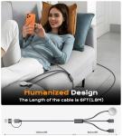 Temdan 3-in-2 USB C Charging Cable for Travel