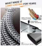 Temdan 3-in-2 USB C Charging Cable for Travel