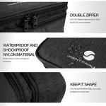 Waterproof Travel Electronics Organizer Bag - Black