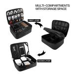 Waterproof Travel Electronics Organizer Bag - Black