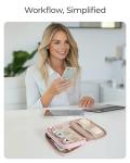 BAGSMART Travel Electronics Organizer Case - Pink