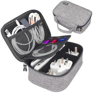 Portable Tech Organizer for Cables and Accessories