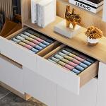 Joyoldelf 2-Pack Sock Drawer Organizer Divider Set